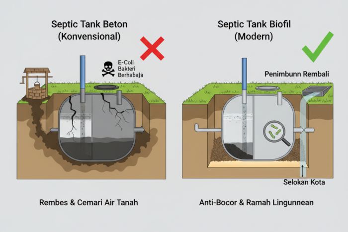 perbandingan septic tank