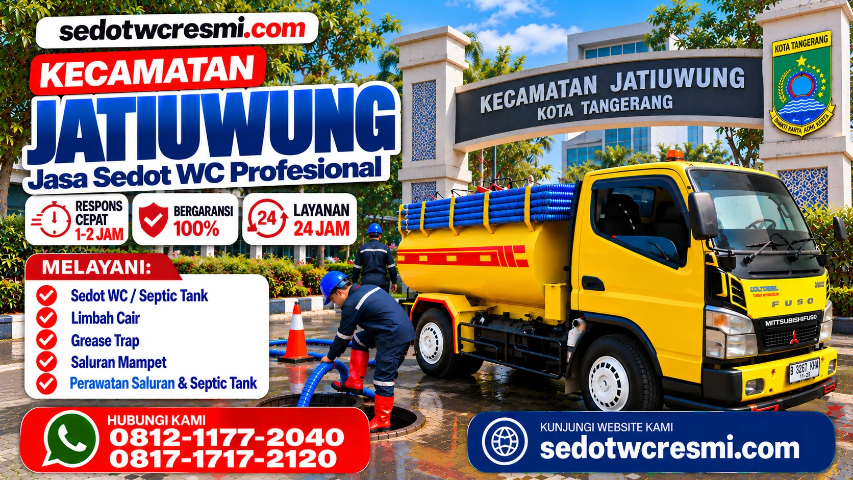 Layanan sedot WC Jatiuwung Tangerang dari sedotwcresmi.com