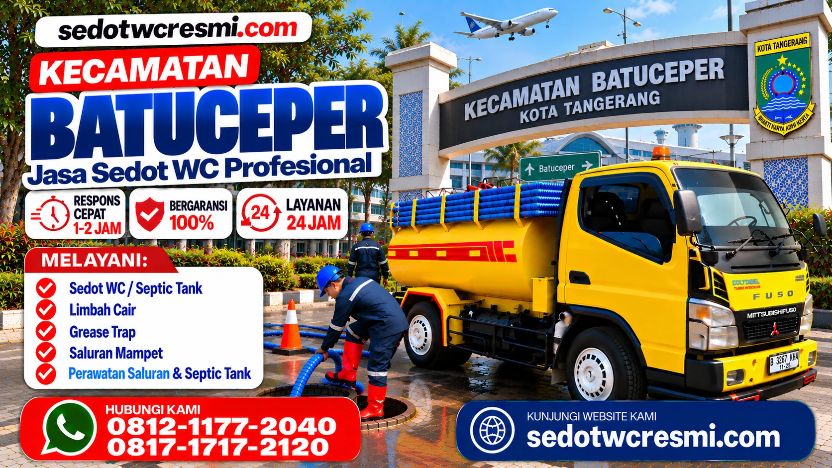Layanan sedot WC Batuceper Tangerang dari sedotwcresmi.com