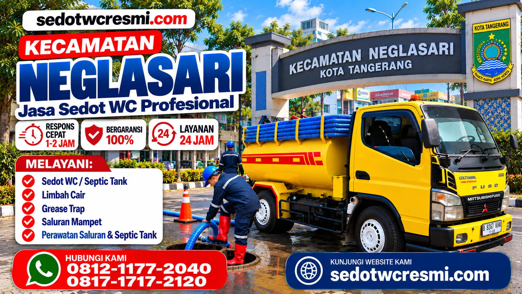 Layanan sedot WC Neglasari Tangerang dari sedotwcresmi.com